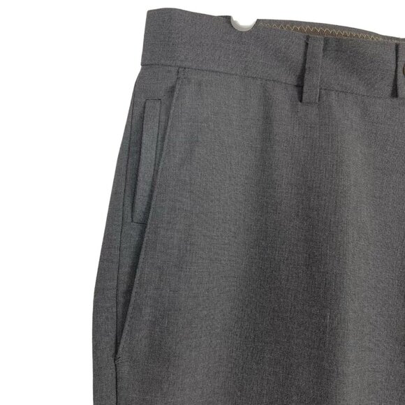 1926 Originals Men's Grey Pants Size 36x32 Straight Fit Flat Front Slash Pockets - Picture 6 of 12